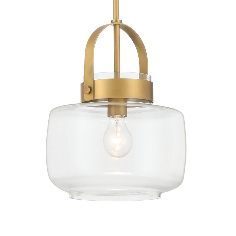 Minka-Lavery - 3937-732 - One Light Pendant - Wickglow - Legacy Brass