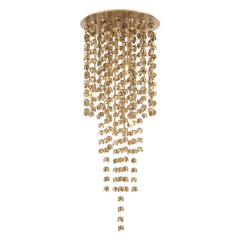 Minka-Lavery - 3967-732 - Eight Light Pendant - Ashgrove - Legacy Brass