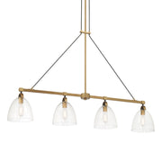 Minka-Lavery - 5717-876 - Four Light Island Pendant - Sommersby - Legacy Brass & Matte Coal