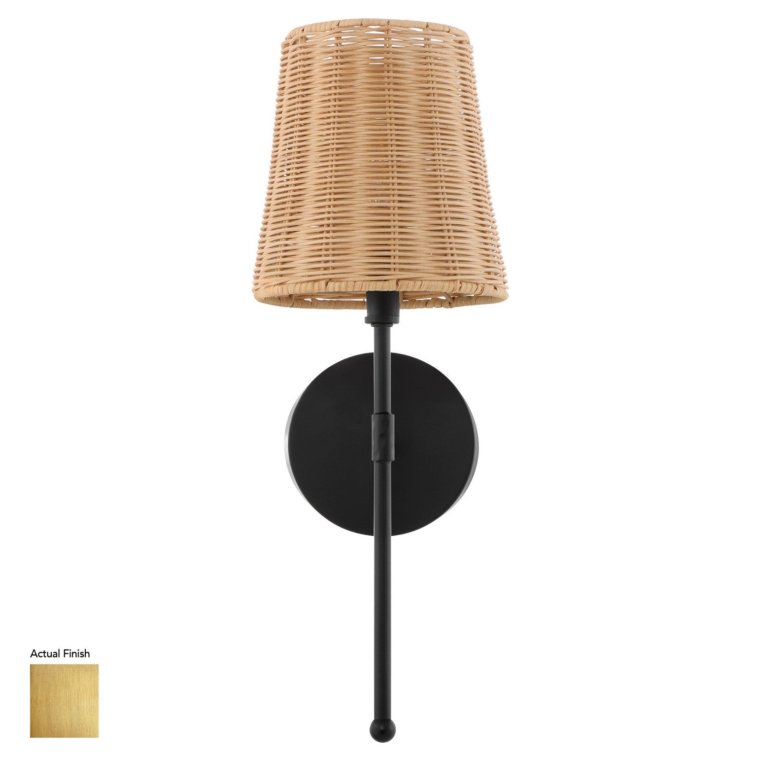 Quorum - 5123-1-47 - One Light Wall Mount - Fairview - Brushed Brass