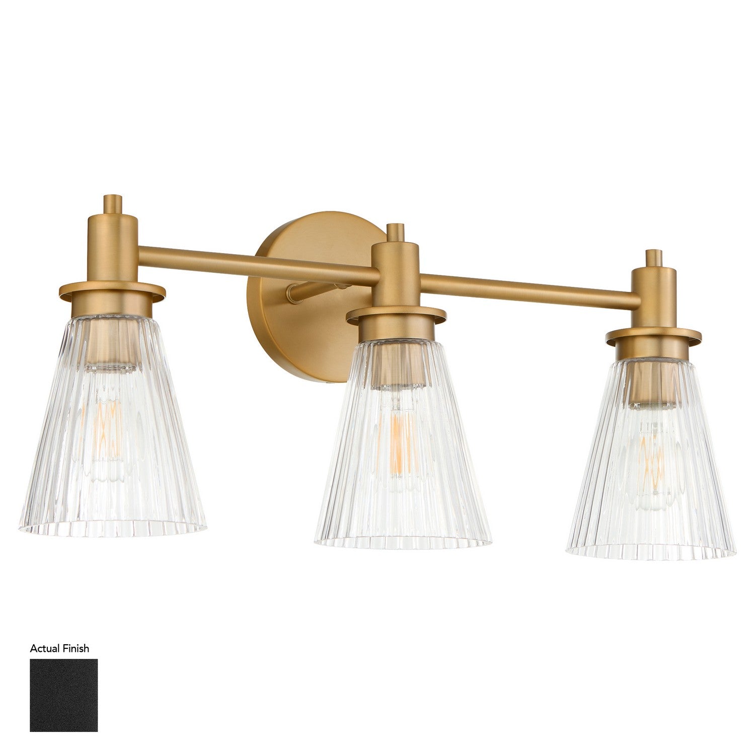Quorum - 5803-3-59 - Three Light Vanity - Lawton - Matte Black