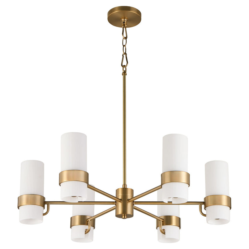 Quorum - 6169-6-47 - Six Light Chandelier - Sojourn - Brushed Brass
