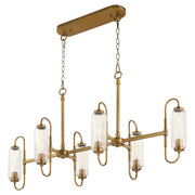 Quorum - 6615-6-47 - Six Light Pendant - Whitmire - Brushed Brass