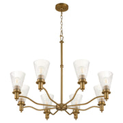 Quorum - 6803-8-47 - Eight Light Chandelier - Lawton - Brushed Brass