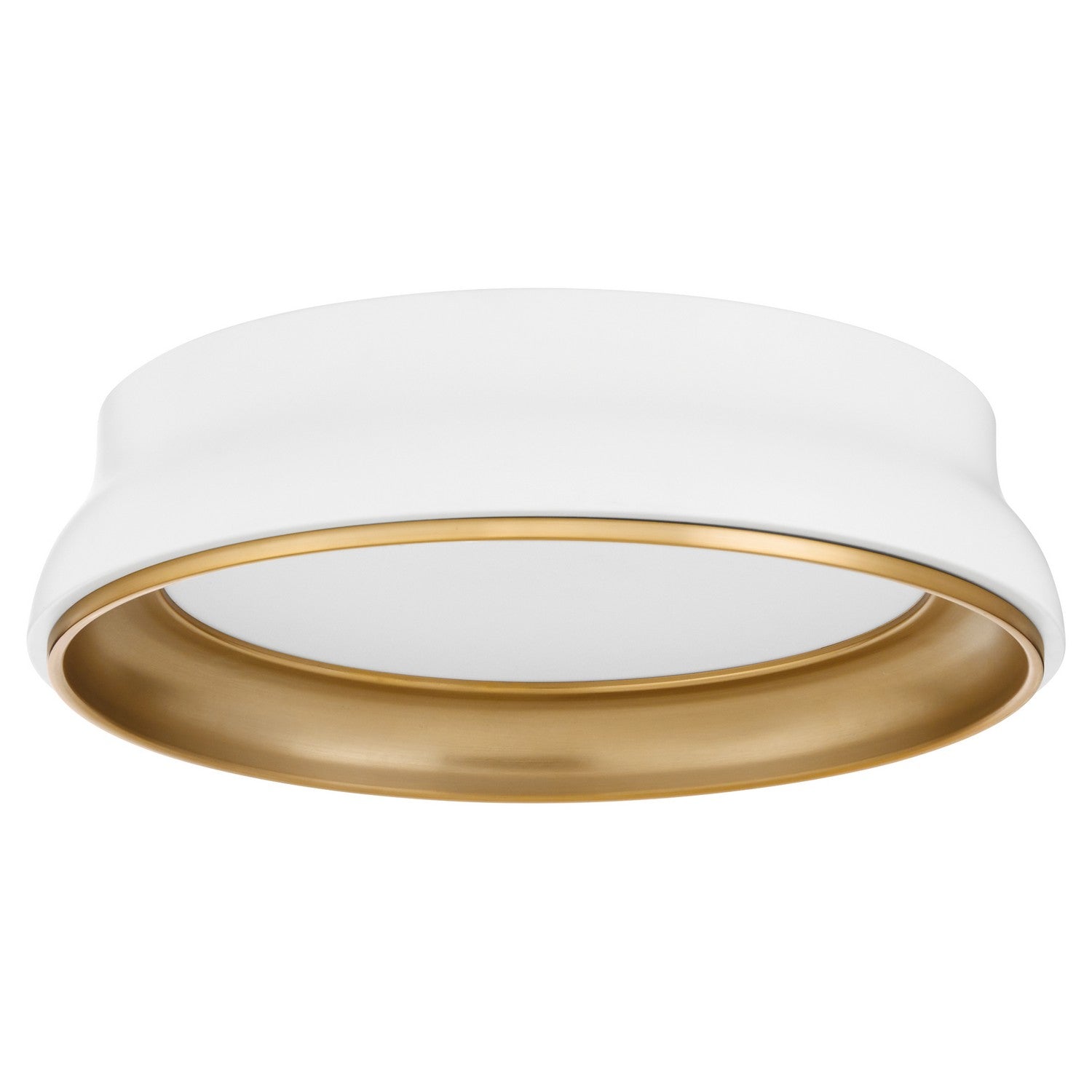 Quorum - 8-2018-0847 - Ceiling Mount - Legend - Studio White / Brushed Brass