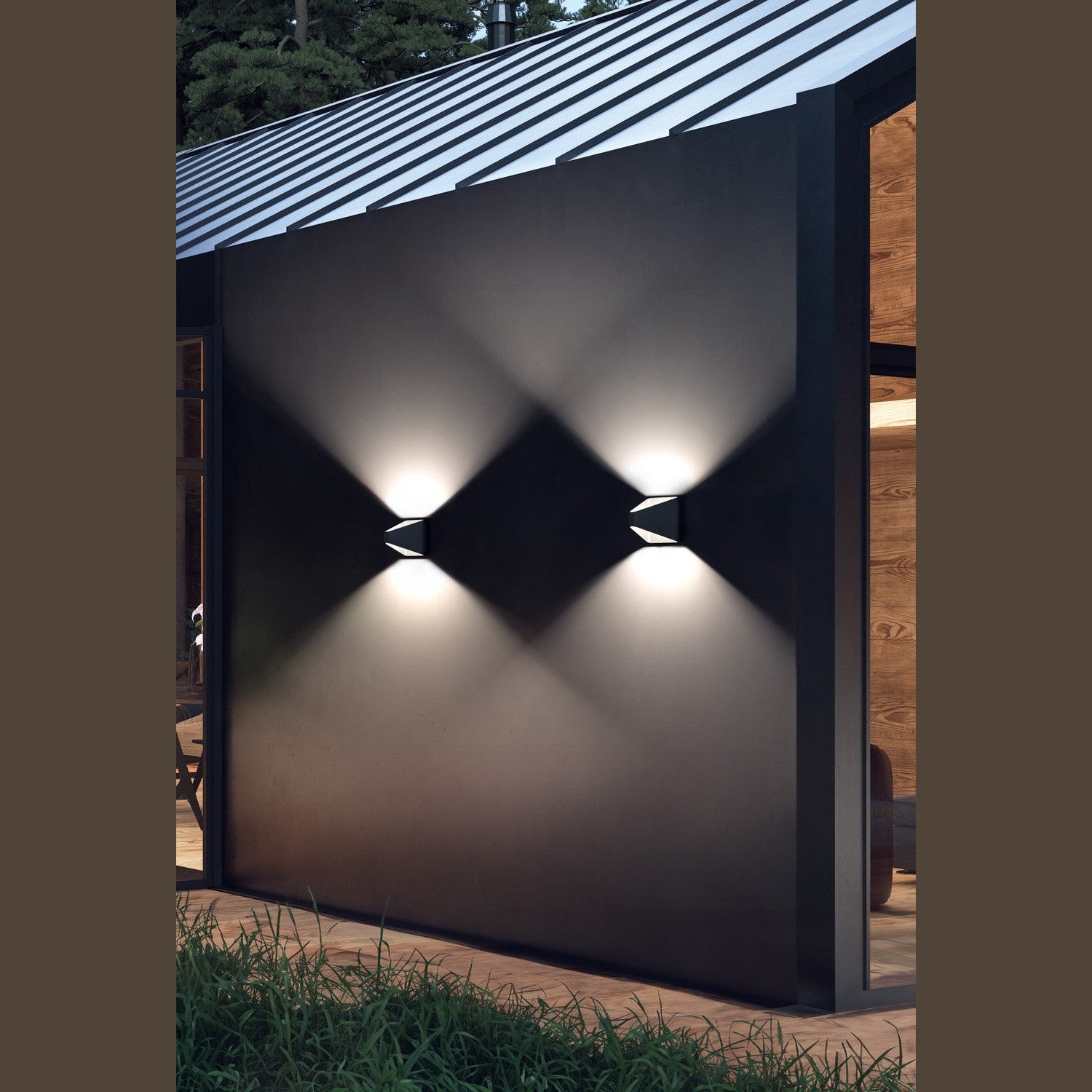 Kuzco Lighting - EW33806-BK-UNV-010 - LED Exterior Wall Sconce - Ellis - Black