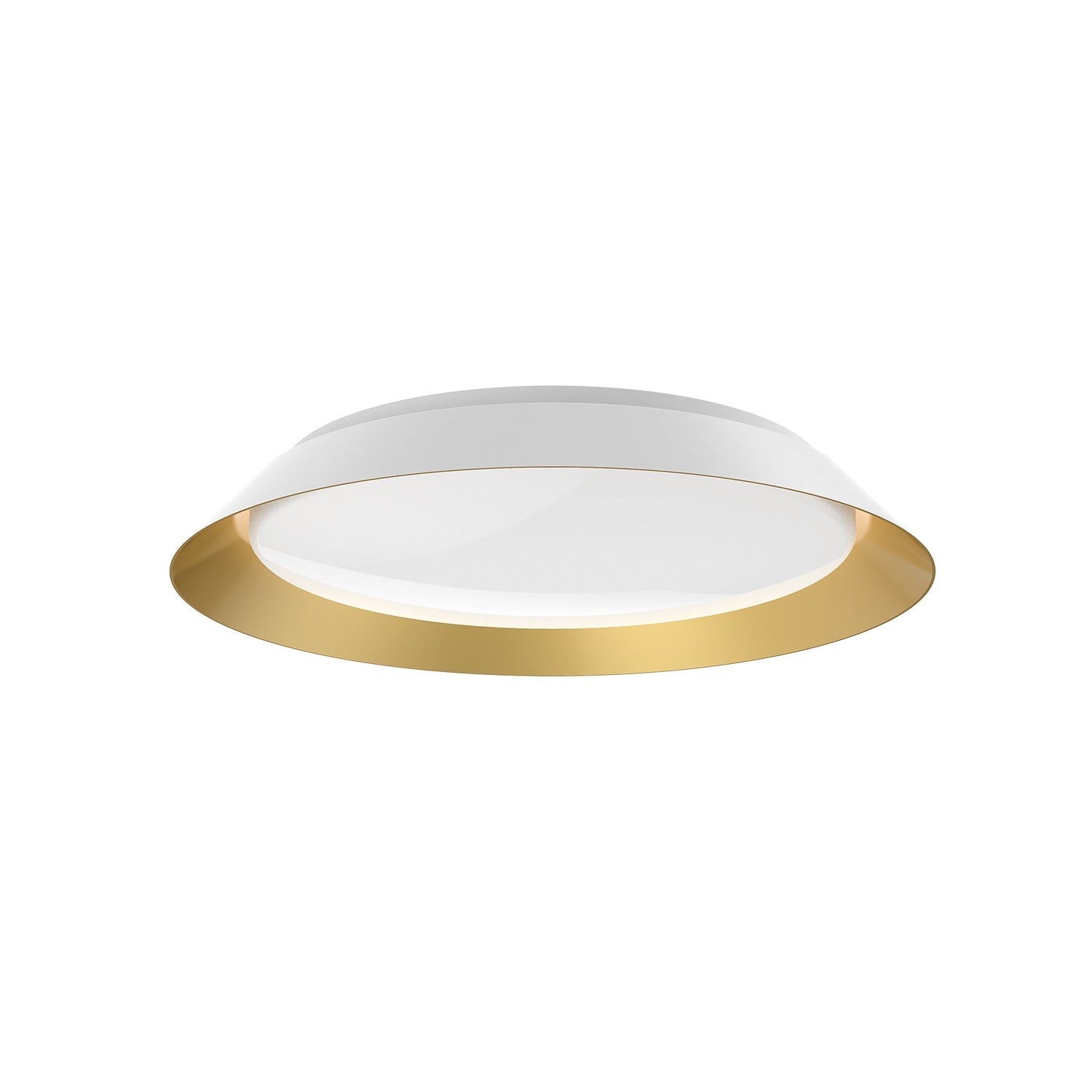 Kuzco Lighting - FM43419-WH/GD-5CCT - LED Flush Mount - Jasper - White/Gold