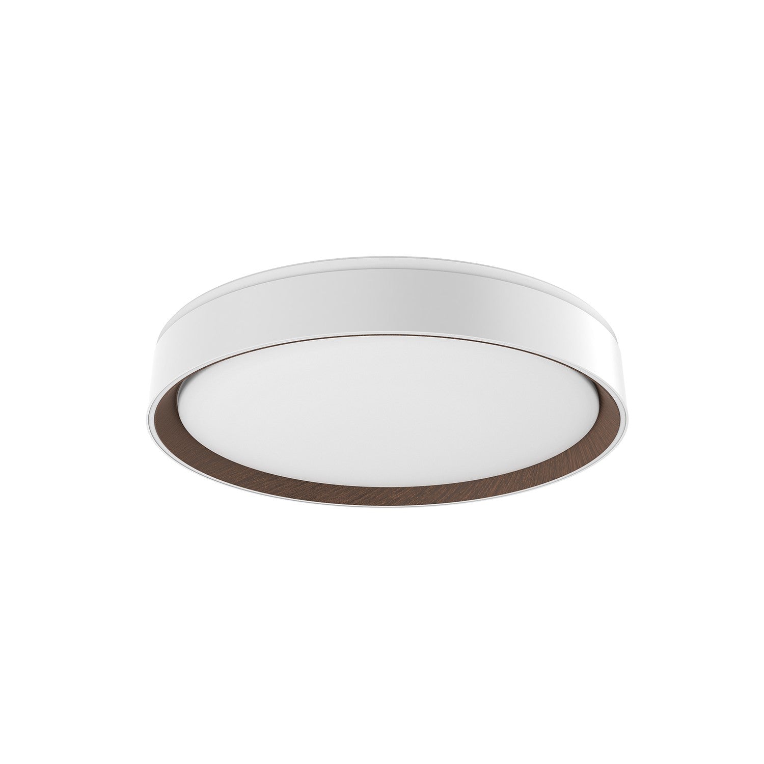Kuzco Lighting - FM43916-WH/WT-5CCT - LED Flush Mount - Essex - White/Walnut