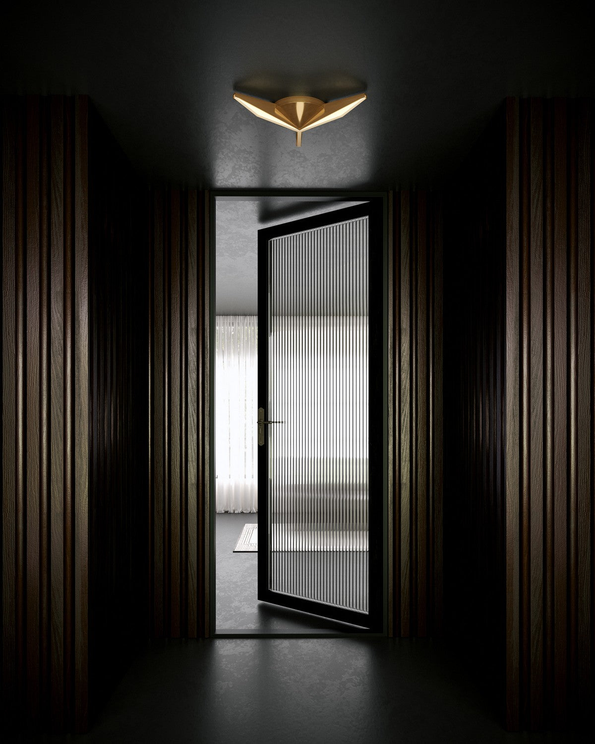 Kuzco Lighting - FM64218-VB - LED Flush Mount - Tachi - Vintage Brass