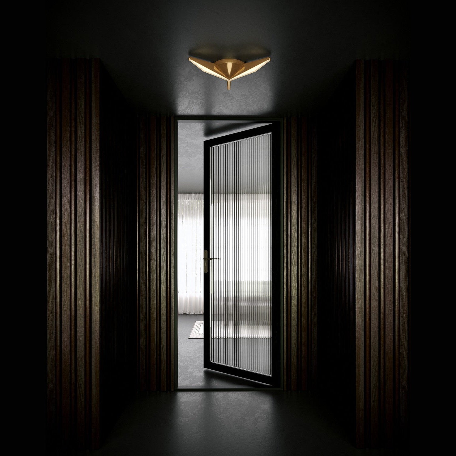 Kuzco Lighting - FM64218-VB - LED Flush Mount - Tachi - Vintage Brass