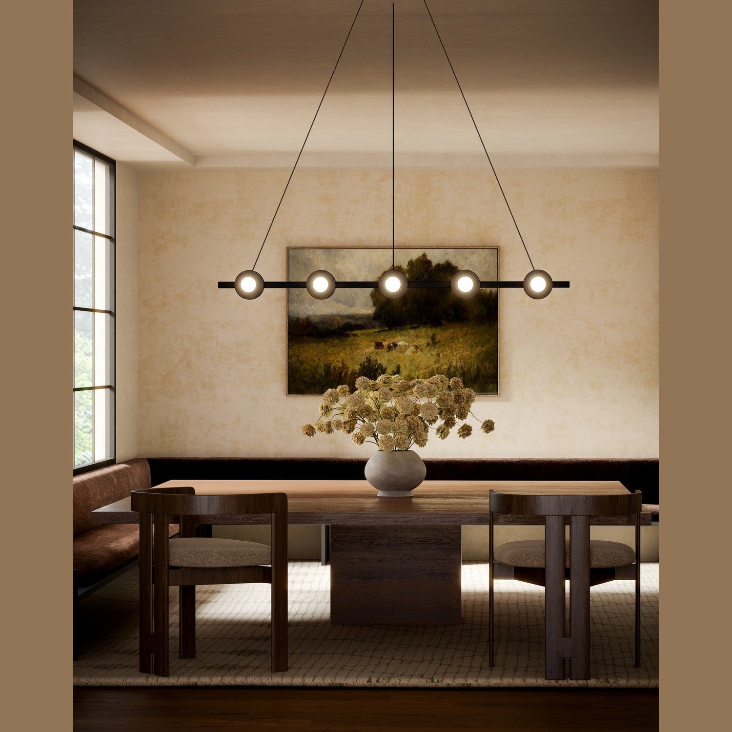 Kuzco Lighting - LP15548-BK-UNV - LED Linear Pendant - Elixir - Black