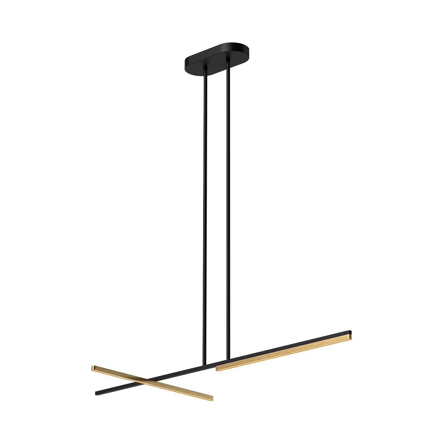Kuzco Lighting - LP28748-BK/BG-UNV - LED Linear Pendant - Shift - Black/Brushed Gold