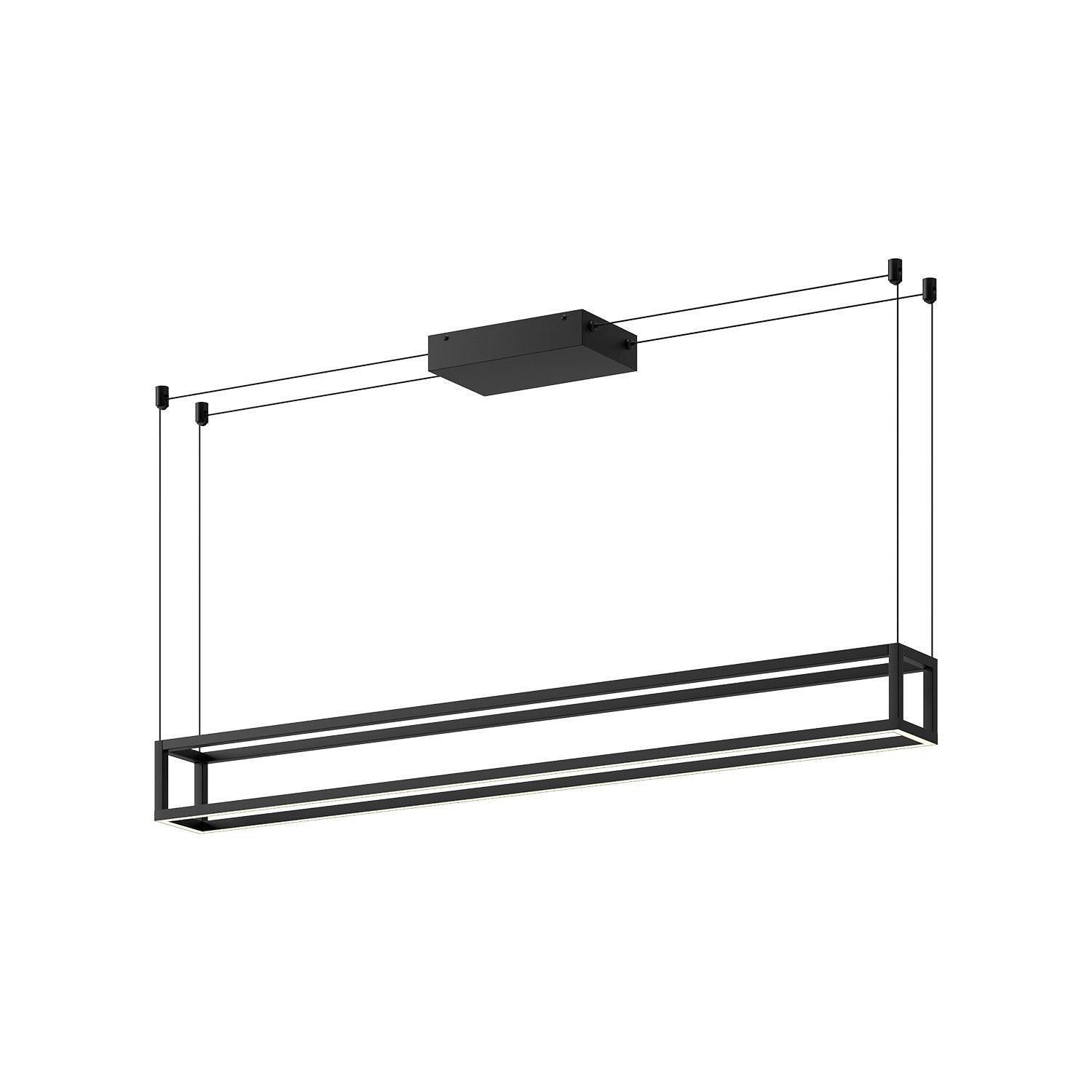 Kuzco Lighting - LP45548-BK-UNV - LED Linear Pendant - Plaza - Black