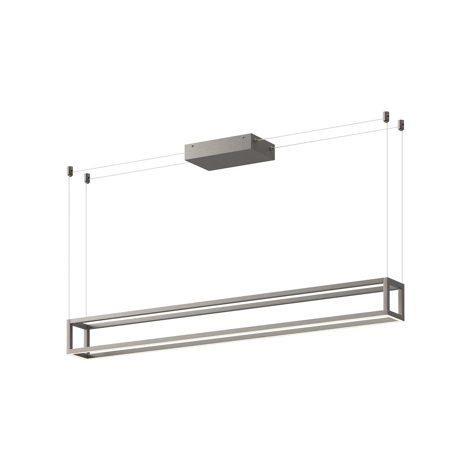 Kuzco Lighting - LP45548-BN-UNV - LED Linear Pendant - Plaza - Brushed Nickel