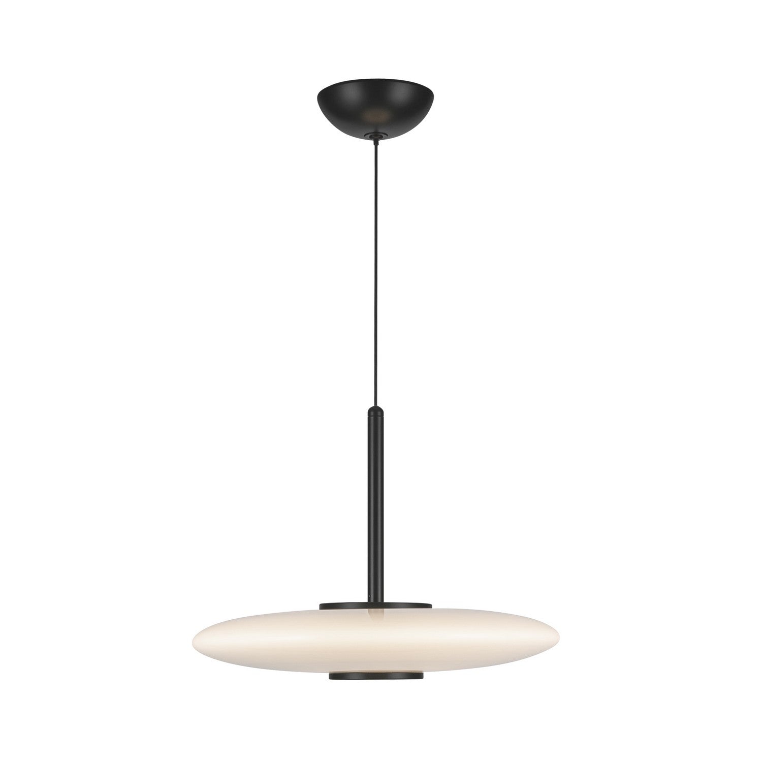 Kuzco Lighting - PD37018-BK/GO-3WCCT-UNV - LED Pendant - Kyoto - Black/Glossy Opal Glass