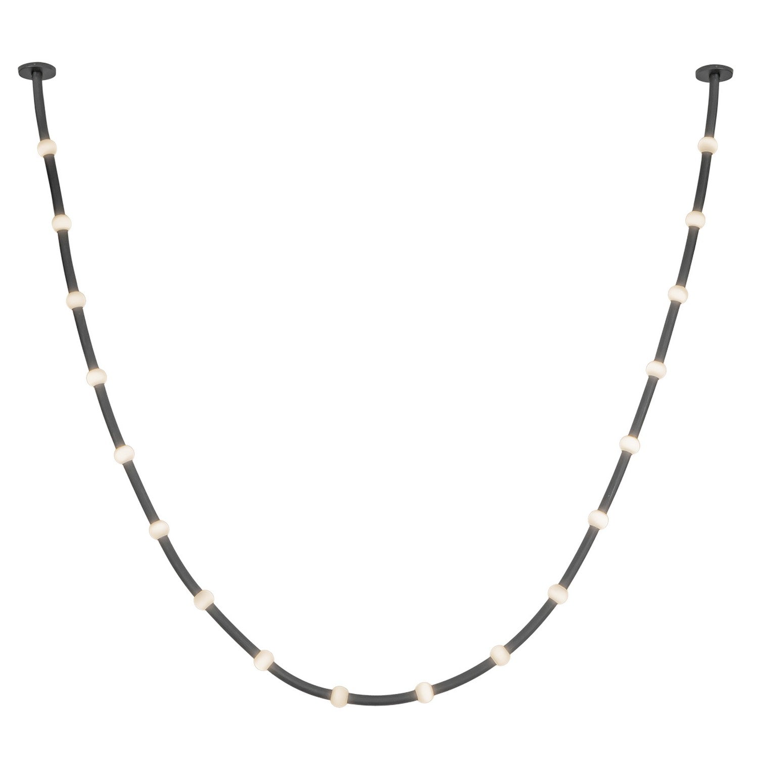 Kuzco Lighting - PD39317-BK/OP-UNV-010-RT - LED Pendant - Corda - Black/Opal Glass