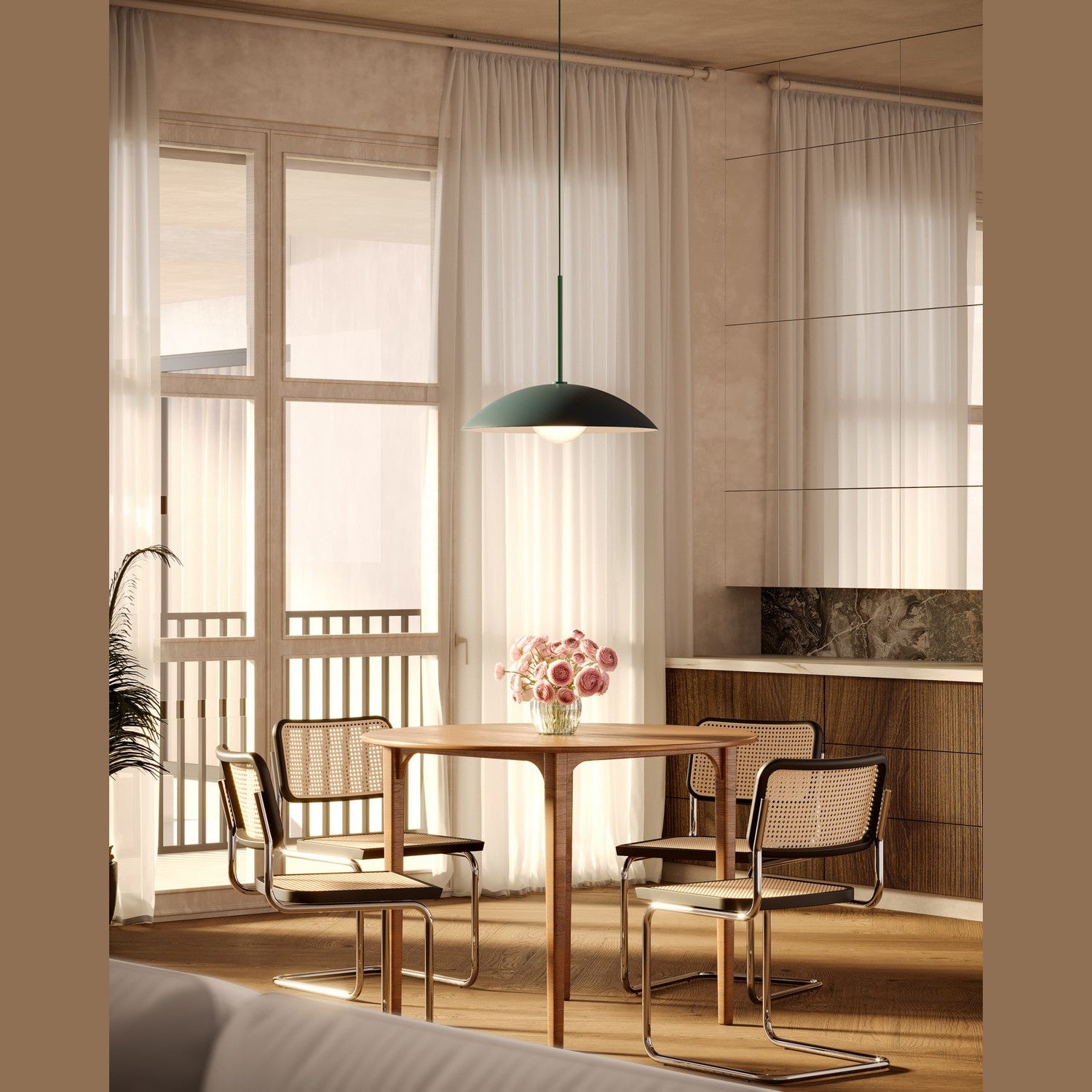 Kuzco Lighting - PD56019-BGD - One Light Pendant - Regent - Burgundy