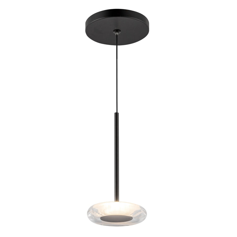 Kuzco Lighting - PD97204-BK/CL - LED Pendant - Stephord - Black/Clear Glass