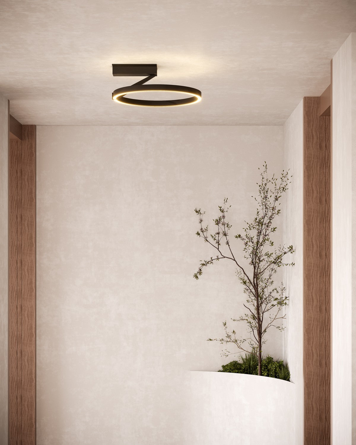 Kuzco Lighting - SF27716-BK-3WCCT-UNV - LED Semi-Flush Mount - Roda - Black