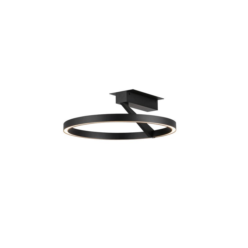 Kuzco Lighting - SF27716-BK-3WCCT-UNV - LED Semi-Flush Mount - Roda - Black