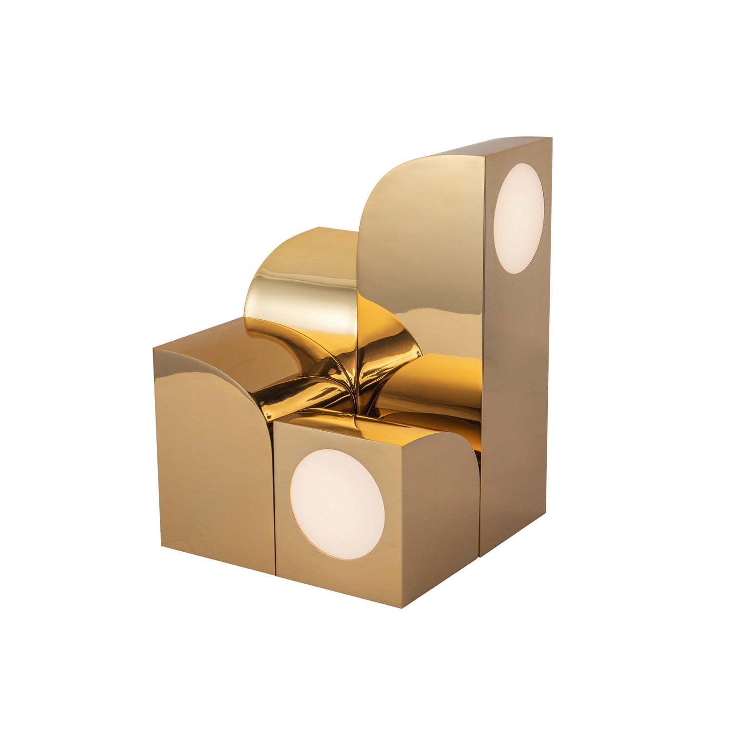 Kuzco Lighting - TL82412-PB - LED Table Lamp - Gypsum - Polished Brass