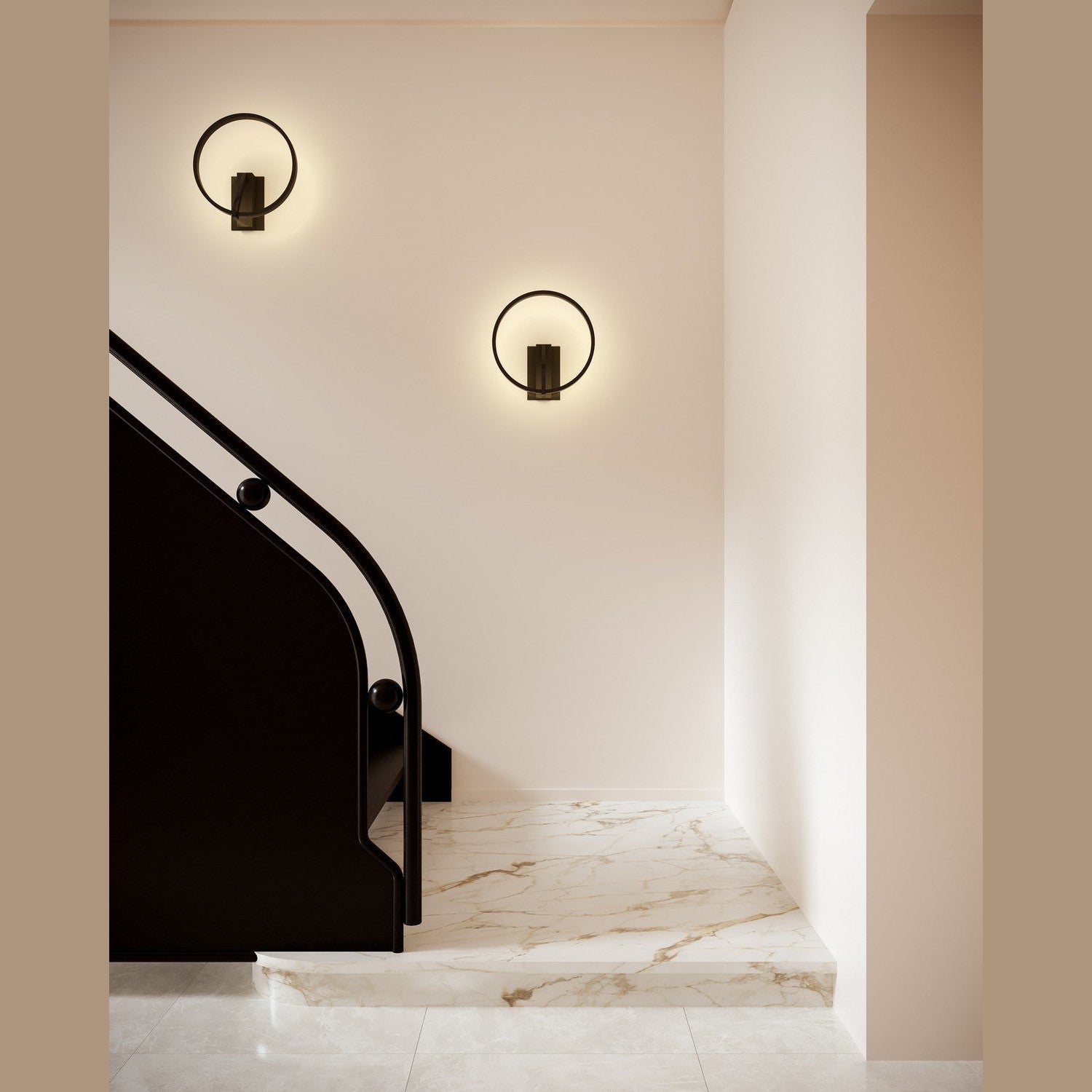 Kuzco Lighting - WS27713-BK-3WCCT-UNV - LED Wall Sconce - Roda - Black