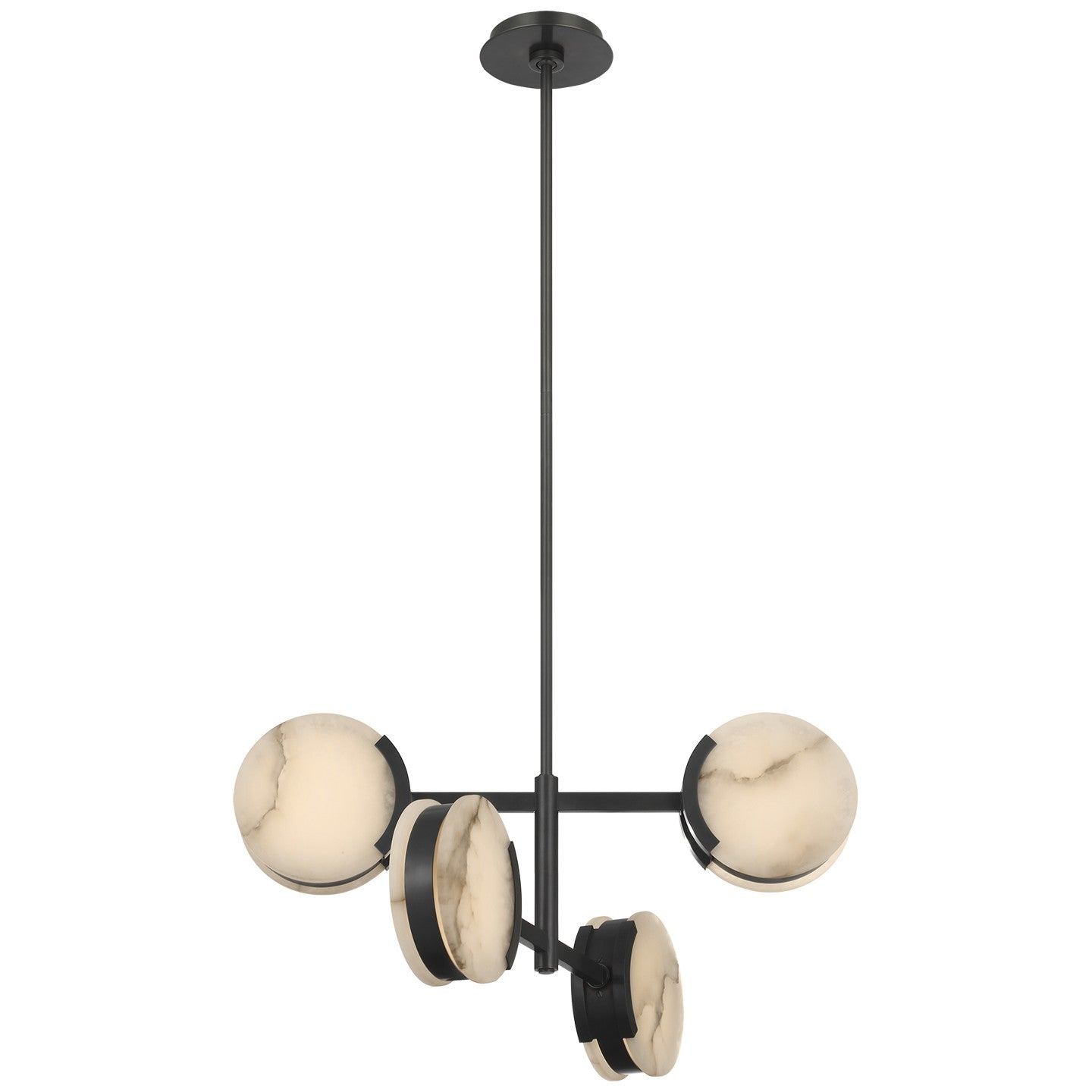 Visual Comfort Signature - KW 5606BZ-ALB - LED Semi-Flush Mount - Melange - Bronze