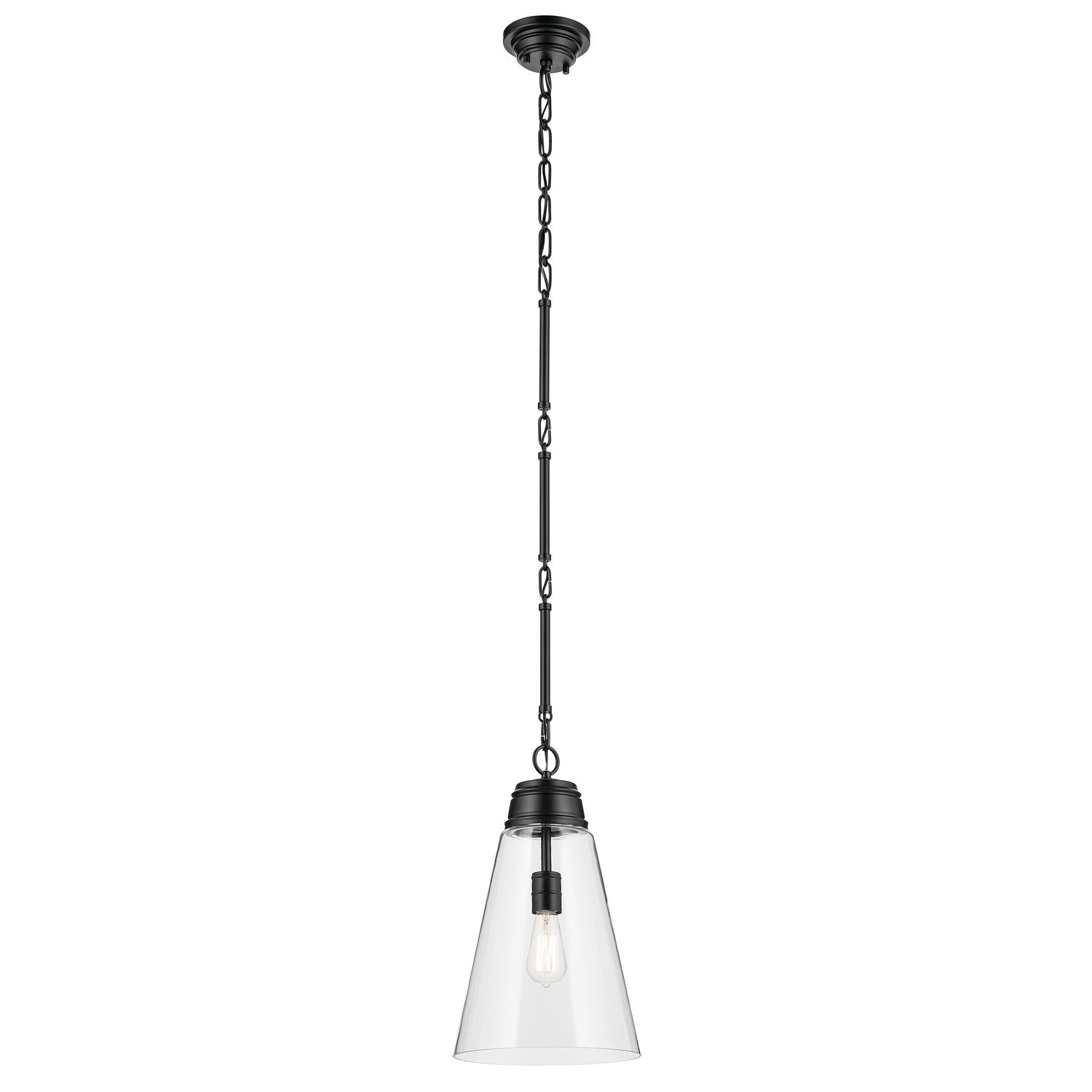 Kichler - 52661BKCLR - One Light Pendant - Marsailli - Black