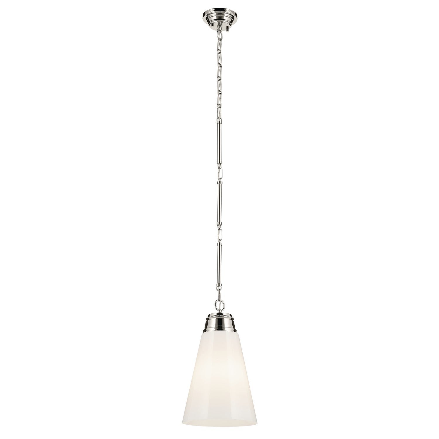 Kichler - 52661PN - One Light Pendant - Marsailli - Polished Nickel