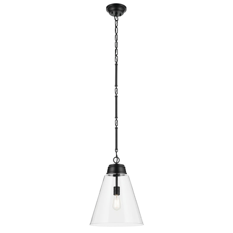Kichler - 52662BKCLR - One Light Pendant - Marsailli - Black