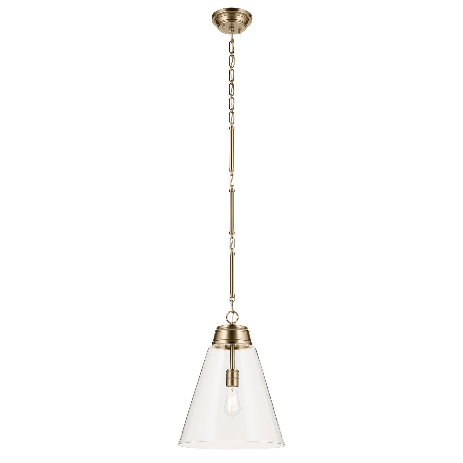 Kichler - 52662CPZCLR - One Light Pendant - Marsailli - Champagne Bronze