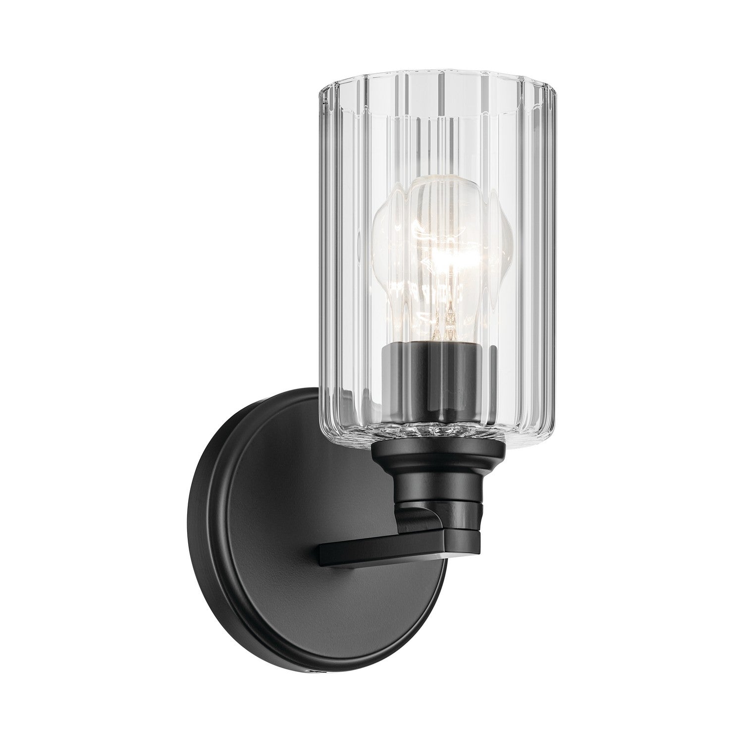 Kichler - 55224BKFLU - One Light Wall Sconce - Gioe - Black
