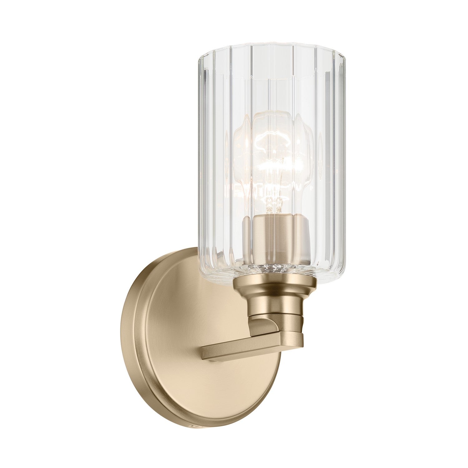 Kichler - 55224CPZFLU - One Light Wall Sconce - Gioe - Champagne Bronze