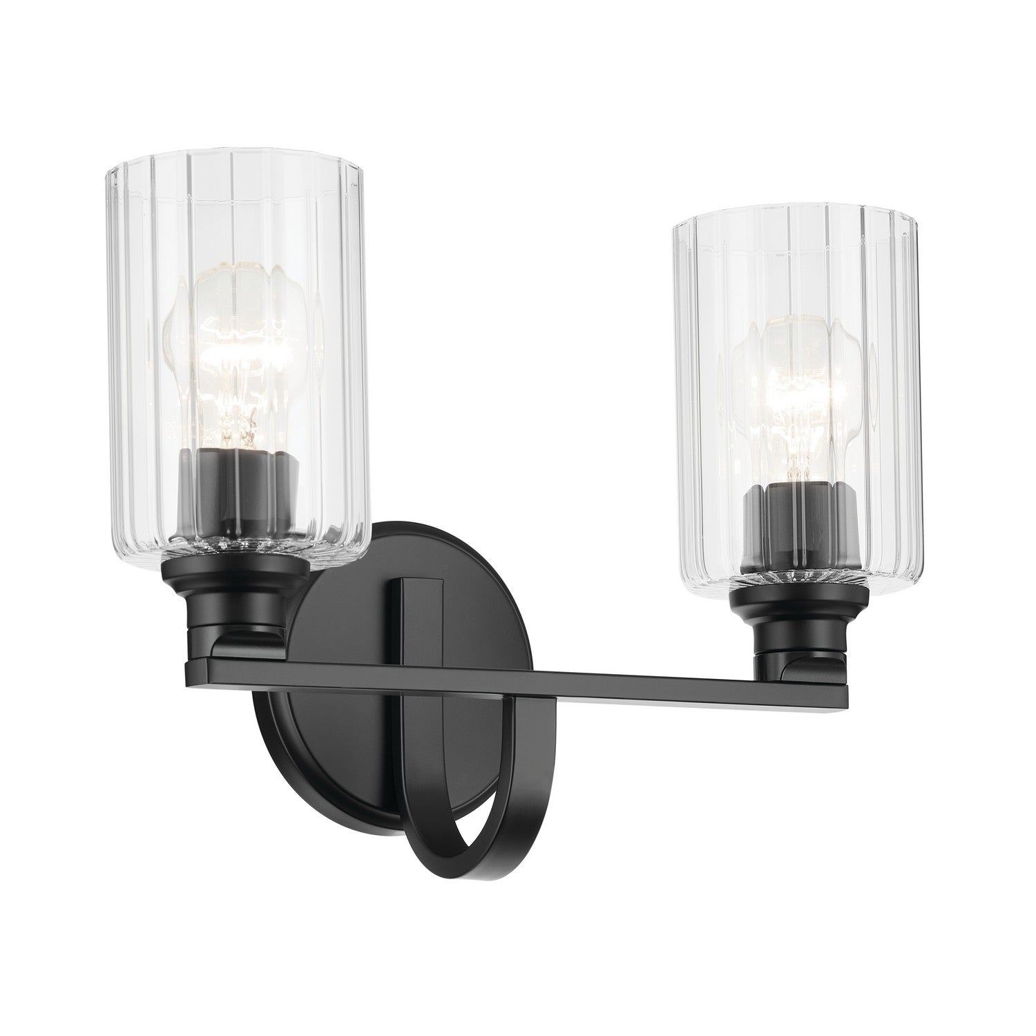 Kichler - 55225BKFLU - Two Light Bath - Gioe - Black