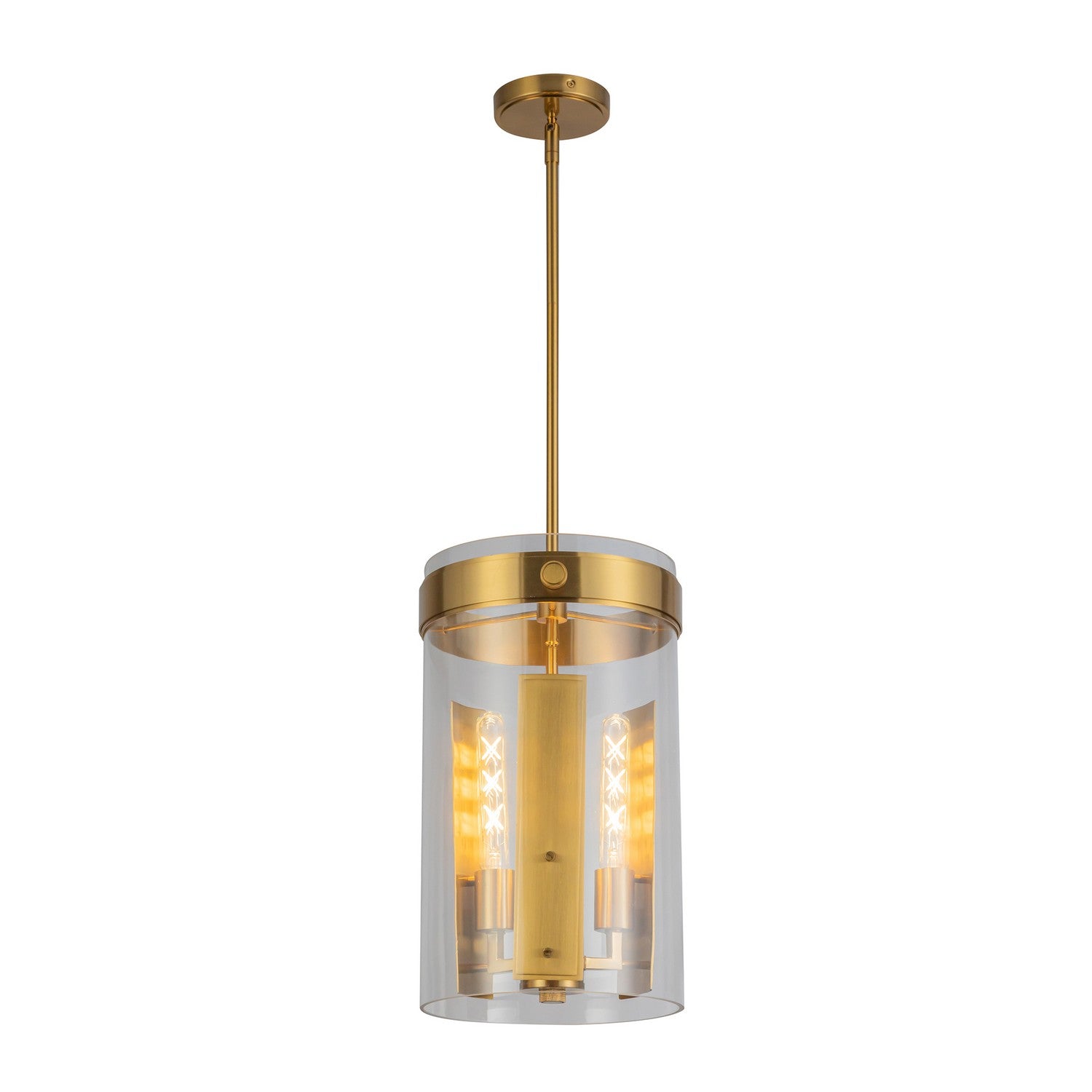 Artcraft - AC10051BR - Three Light Pendant - Dahlia - Brushed Brass