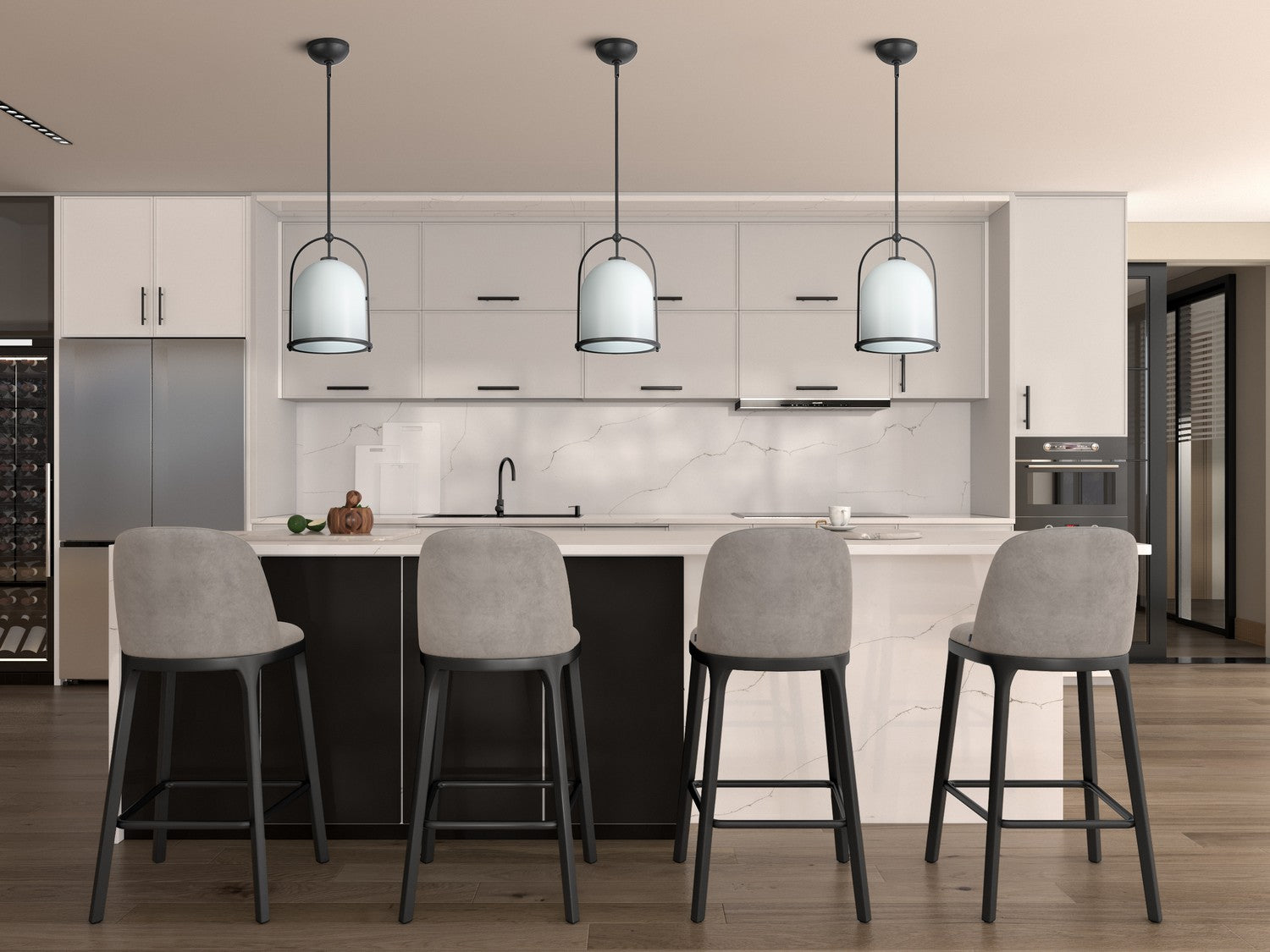 Artcraft - AC10650BK - One Light Pendant - Dahlia - Black