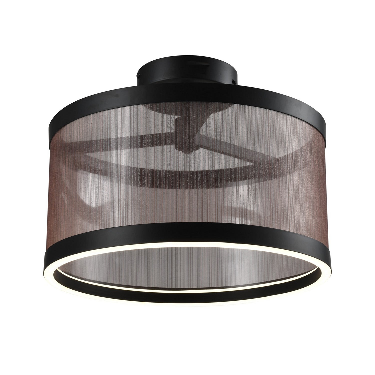 Artcraft - AC11893BZ - LED Semi Flush Mount - Cora - Bronze