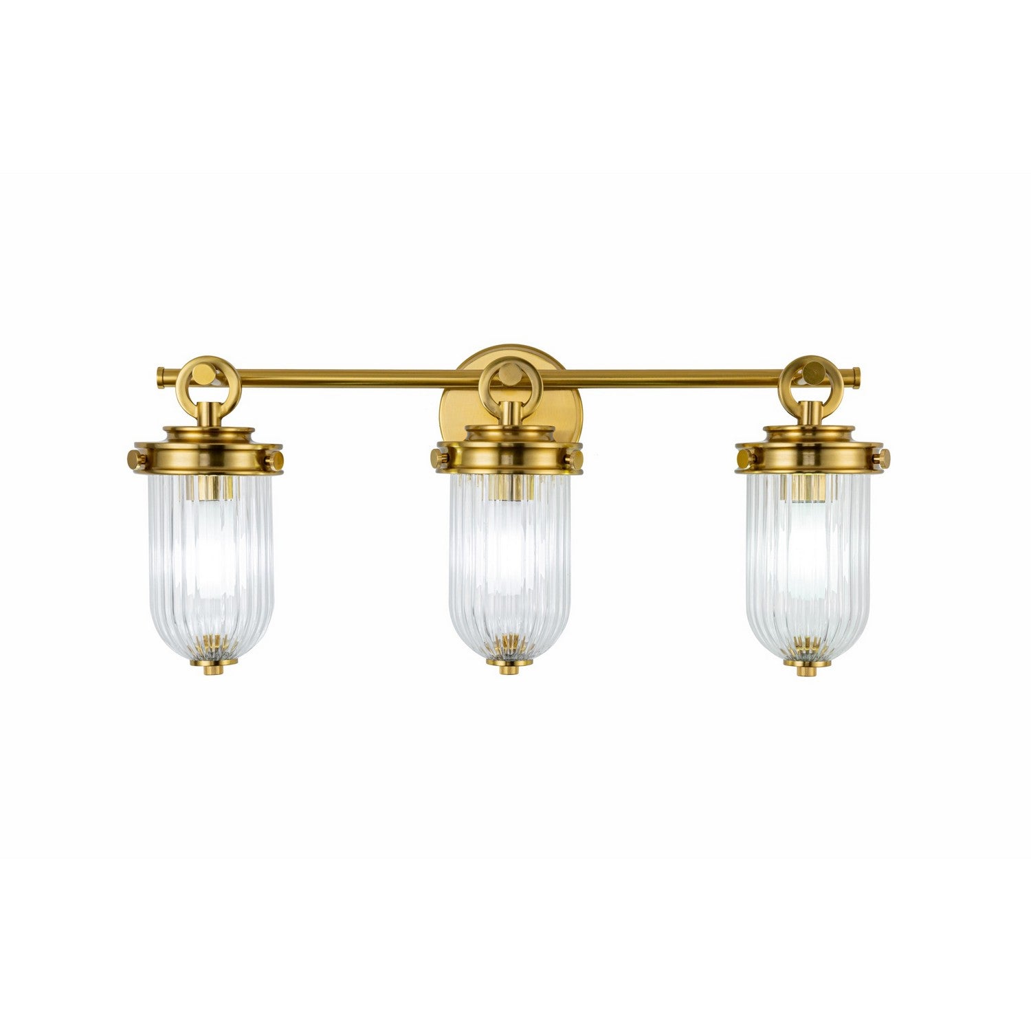 Artcraft - AC12023BR - Three Light Bathroom Vanity - Myla - Vintage Brass