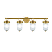 Artcraft - AC12024BR - Four Light Bathroom Vanity - Myla - Vintage Brass