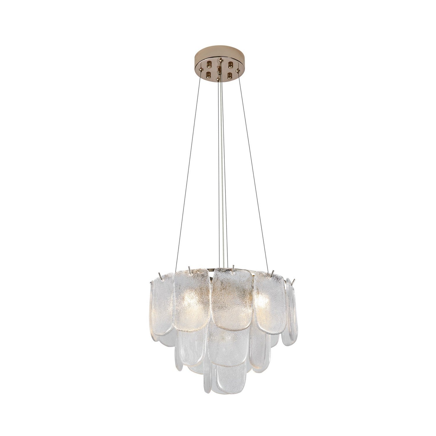 Artcraft - AC12051CR - Five Light Pendant - Bianca - Polished Nickel, Crystalline