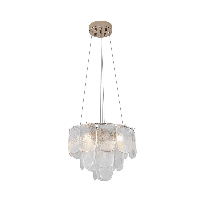 Artcraft - AC12051CR - Five Light Pendant - Bianca - Polished Nickel, Crystalline