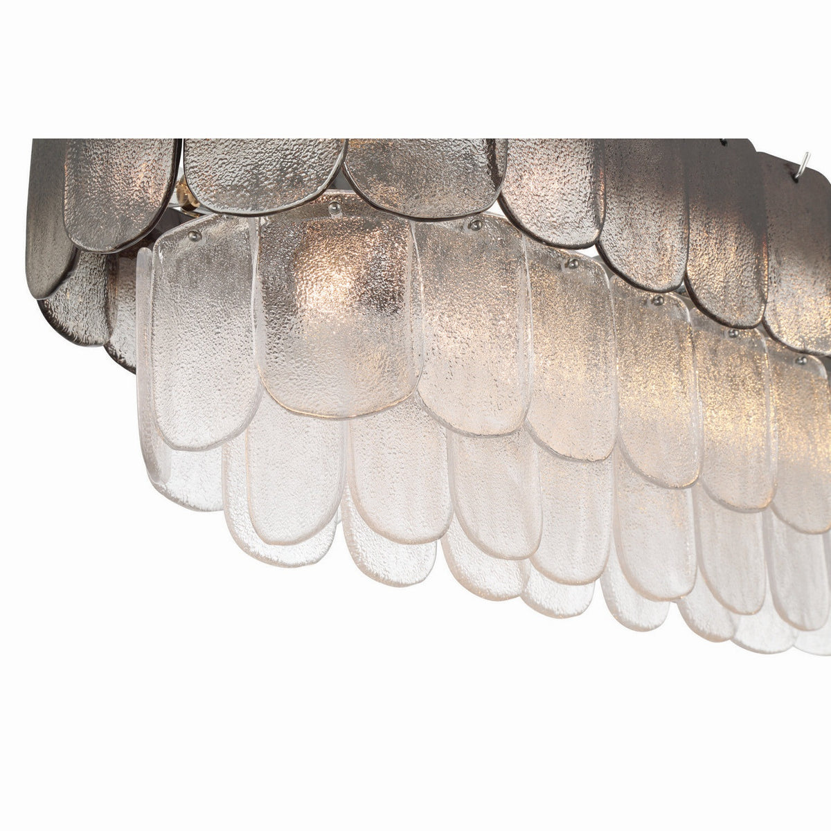Artcraft - AC12054CS - 12 Light Island Pendant - Bianca - Polished Nickel, Crystalline Smoke