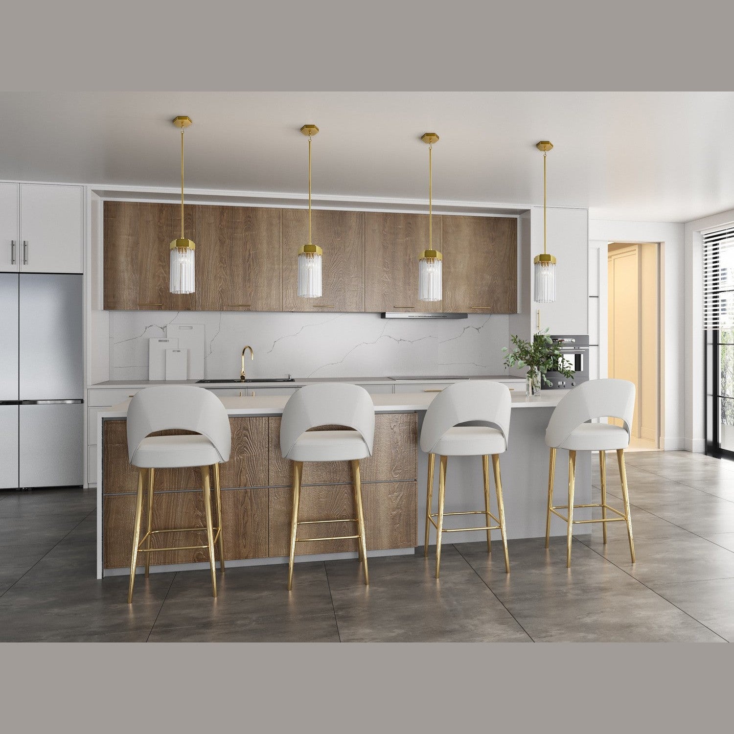 Artcraft - AC12060BR - One Light Pendant - Emma - Brushed Brass