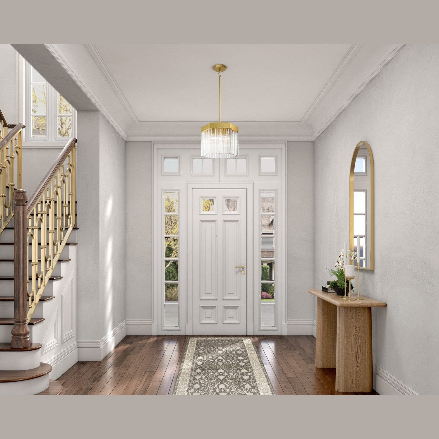 Artcraft - AC12062BR - Three Light Pendant - Emma - Brushed Brass