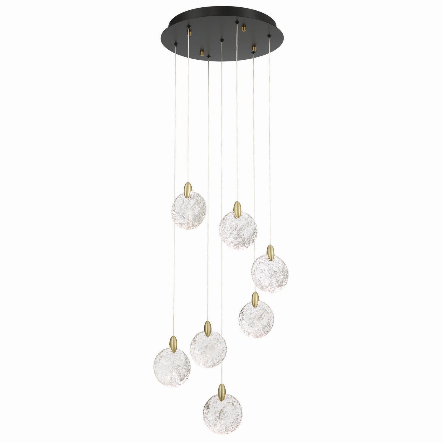Artcraft - AC12152BB - LED Chandelier - Snowflake - Satin Brass