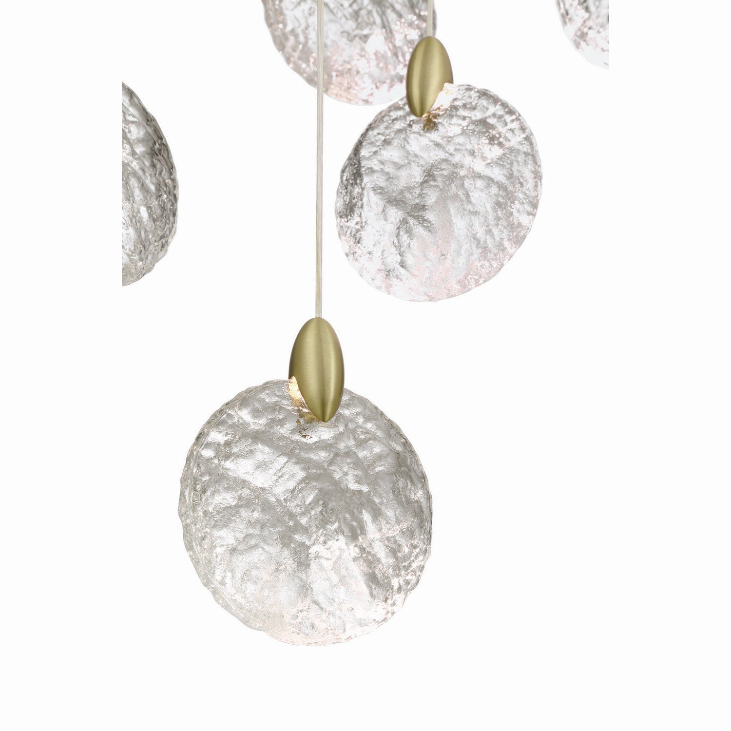 Artcraft - AC12152BB - LED Chandelier - Snowflake - Satin Brass
