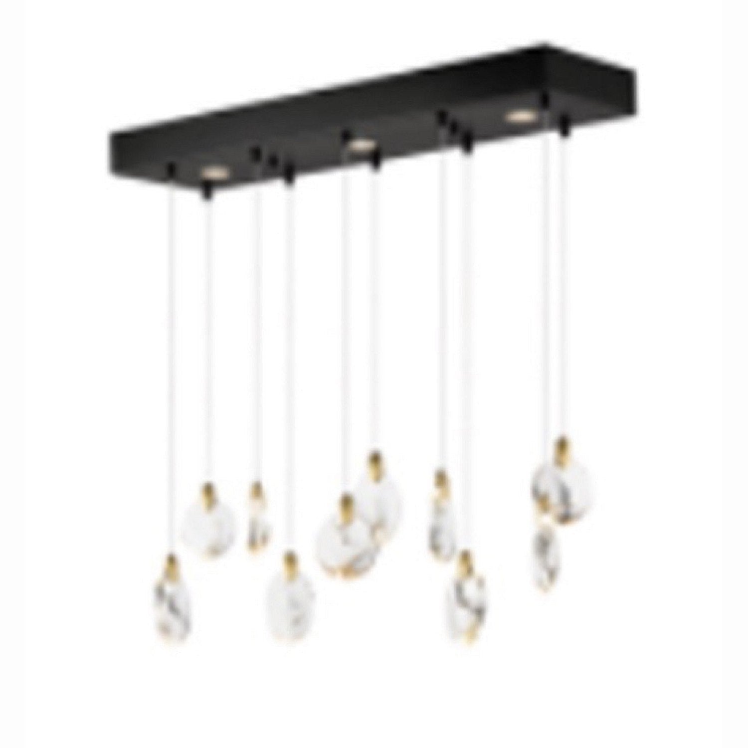 Artcraft - AC12154BB - LED Island Pendant - Snowflake - Satin Brass