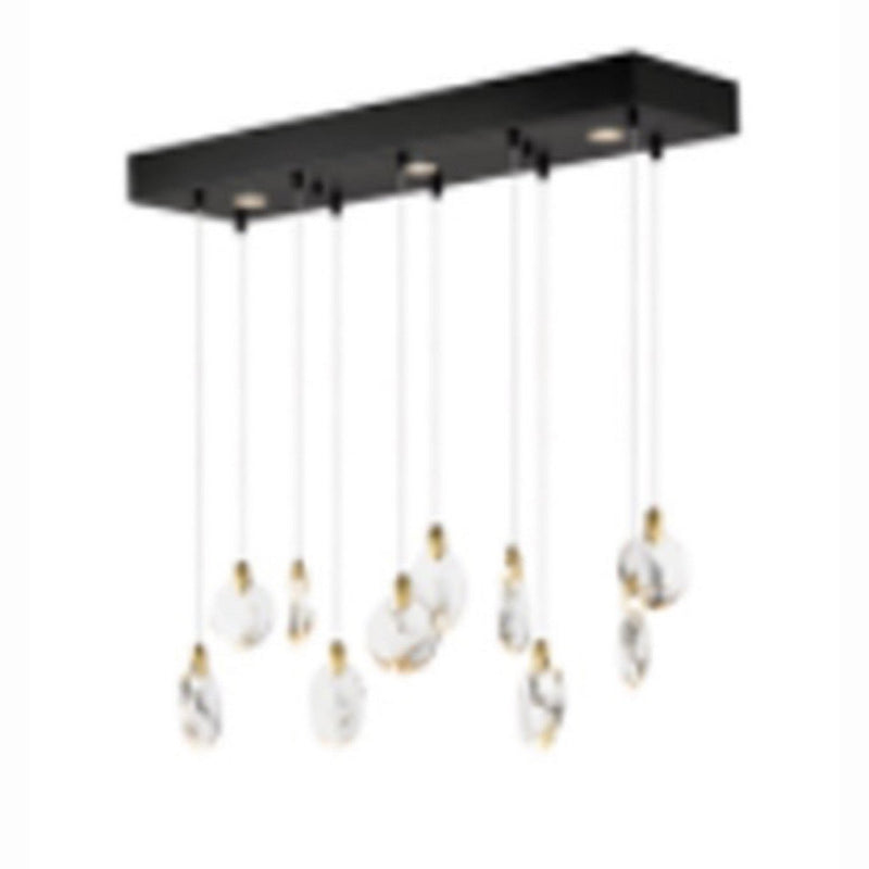 Artcraft - AC12154BB - LED Island Pendant - Snowflake - Satin Brass