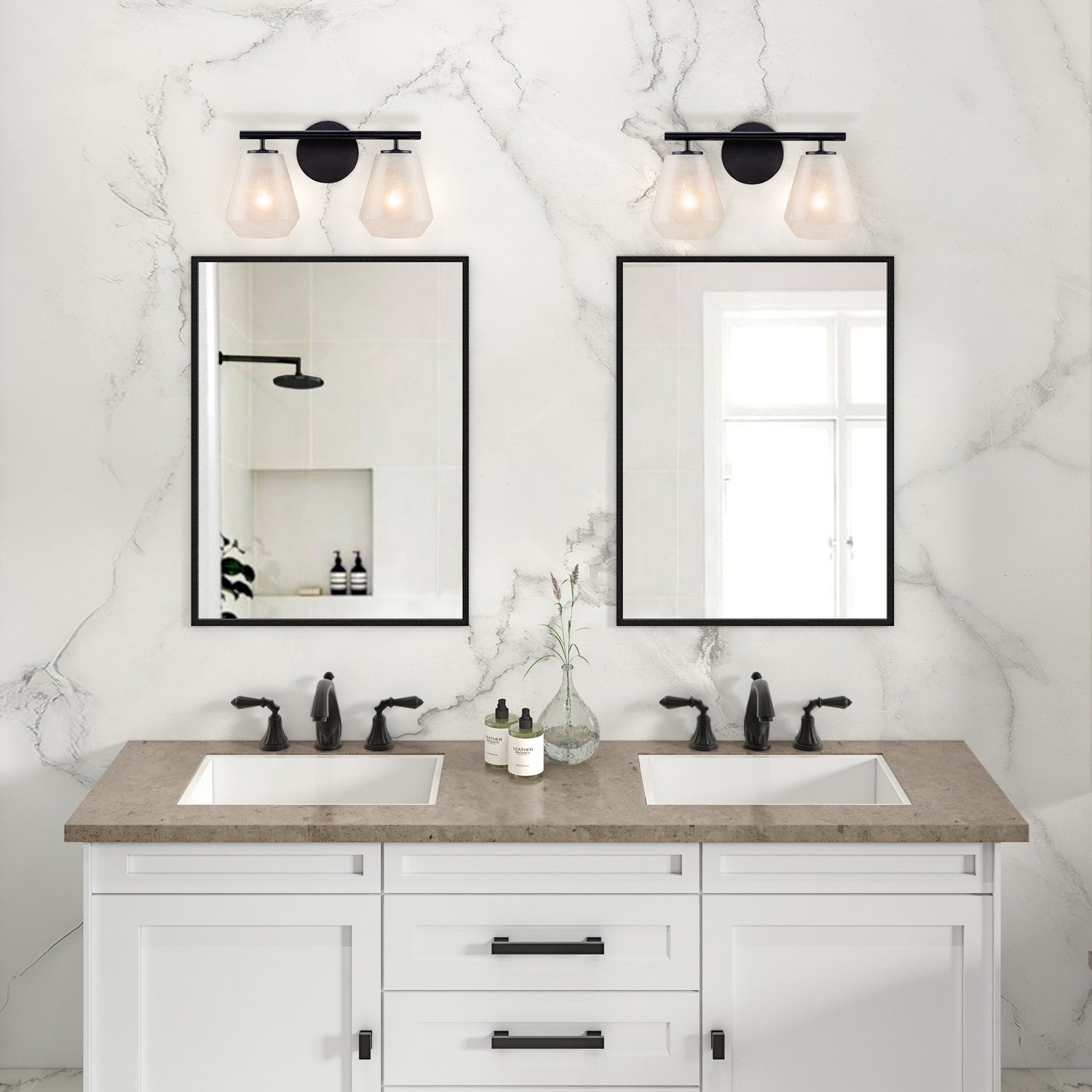 Artcraft - AC12182BK - Two Light Bathroom Vanity - Brooke - Black
