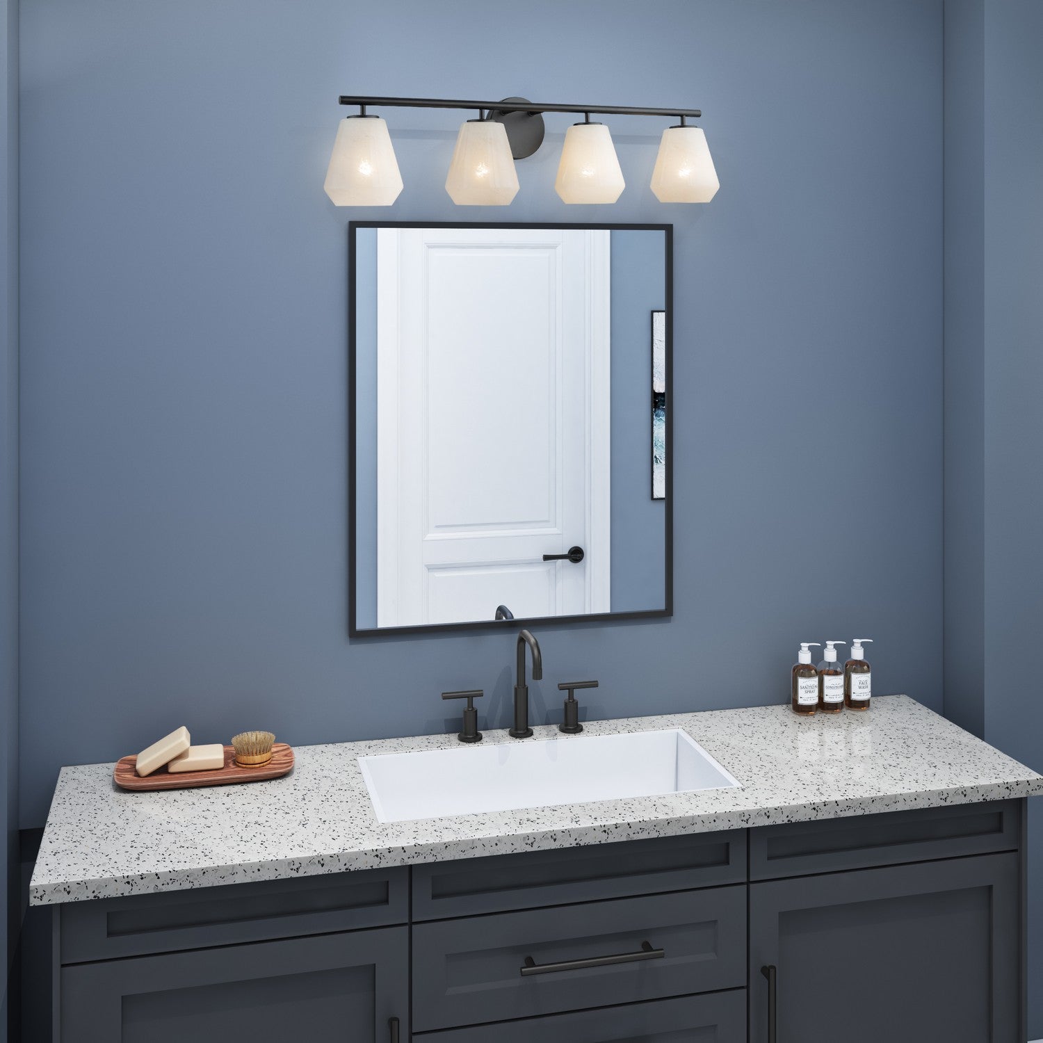 Artcraft - AC12184BK - Four Light Bathroom Vanity - Brooke - Black